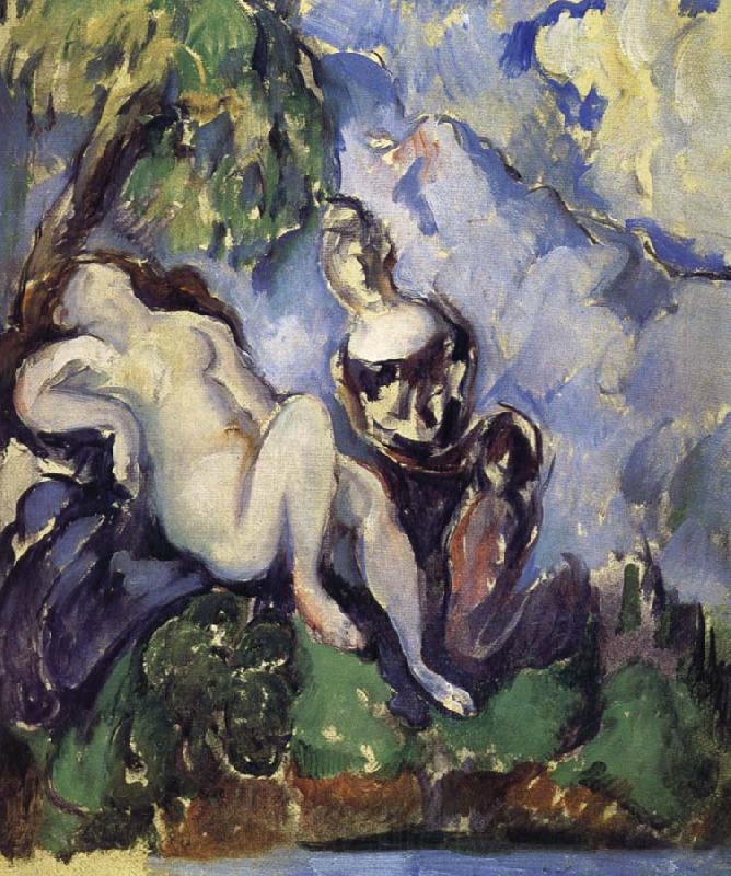 Paul Cezanne Bath woman who Norge oil painting art
